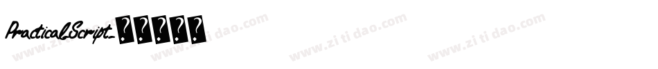 Practical-Script字体转换