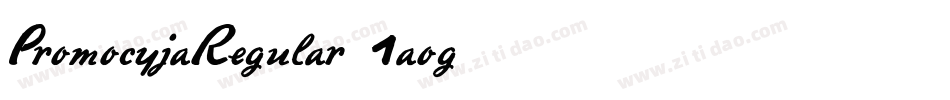 PromocyjaRegular-1aog字体转换