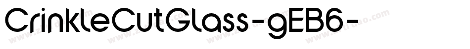 CrinkleCutGlass-gEB6字体转换
