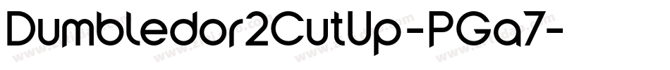 Dumbledor2CutUp-PGa7字体转换