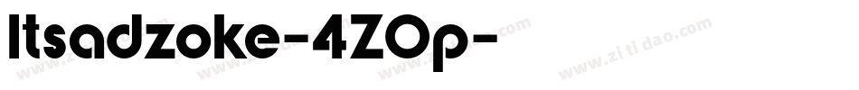 Itsadzoke-4ZOp字体转换