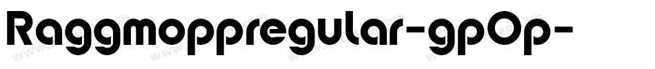 Raggmoppregular-gpOp字体转换