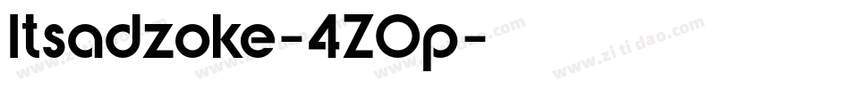 Itsadzoke-4ZOp字体转换