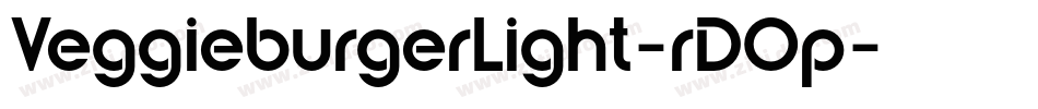 VeggieburgerLight-rDOp字体转换