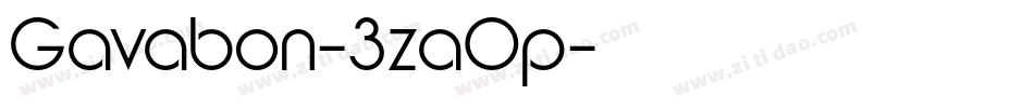 Gavabon-3zaOp字体转换