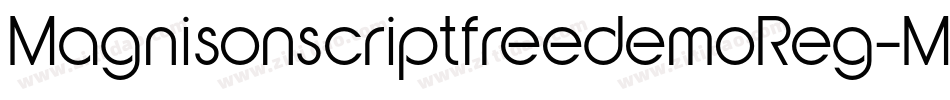MagnisonscriptfreedemoReg-MVYOp字体转换