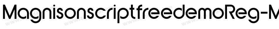 MagnisonscriptfreedemoReg-MVYOp字体转换