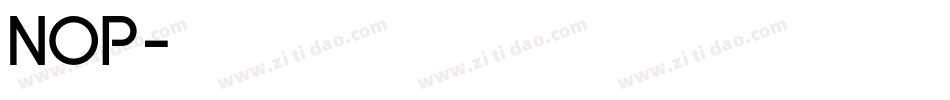 NOP字体转换