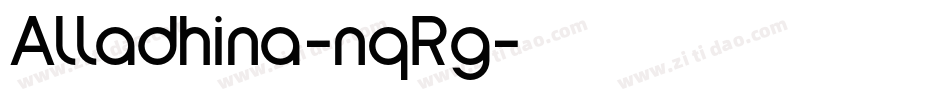 Alladhina-nqRg字体转换