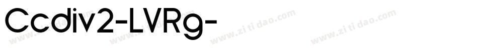 Ccdiv2-LVRg字体转换