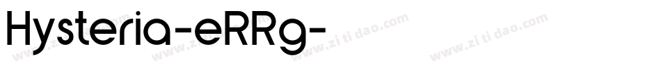 Hysteria-eRRg字体转换
