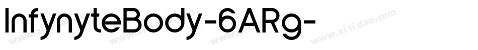 InfynyteBody-6ARg字体转换