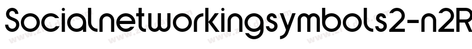 Socialnetworkingsymbols2-n2Rg字体转换