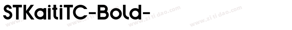 STKaitiTC-Bold字体转换