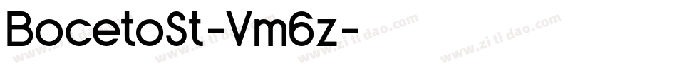 BocetoSt-Vm6z字体转换