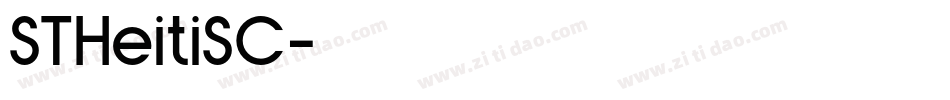 STHeitiSC字体转换