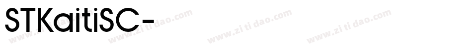 STKaitiSC字体转换