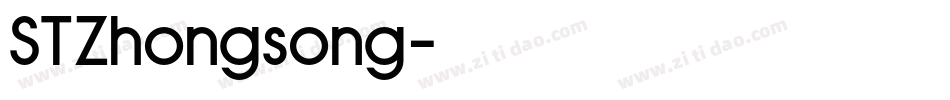 STZhongsong字体转换