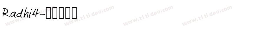 Radhi4字体转换
