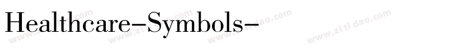 Healthcare-Symbols字体转换