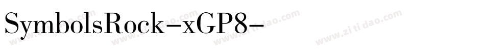 SymbolsRock-xGP8字体转换