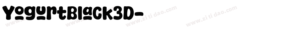 YogurtBlack3D字体转换