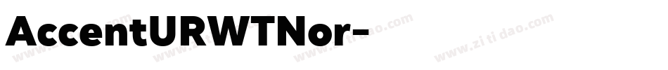 AccentURWTNor字体转换