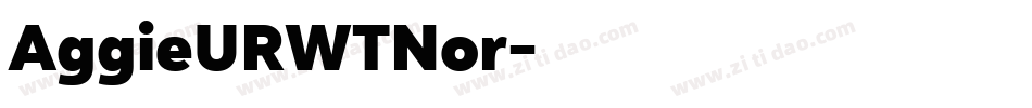 AggieURWTNor字体转换