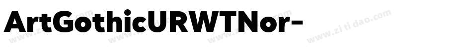 ArtGothicURWTNor字体转换