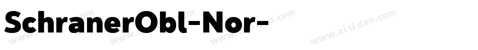 SchranerObl-Nor字体转换
