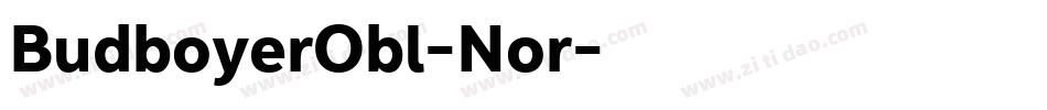 BudboyerObl-Nor字体转换