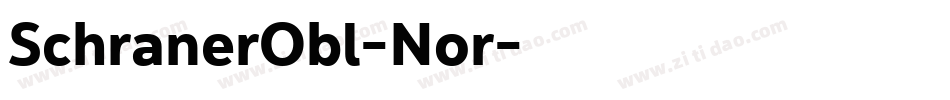 SchranerObl-Nor字体转换