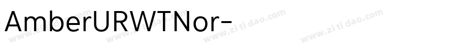 AmberURWTNor字体转换