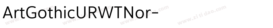 ArtGothicURWTNor字体转换