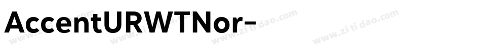 AccentURWTNor字体转换