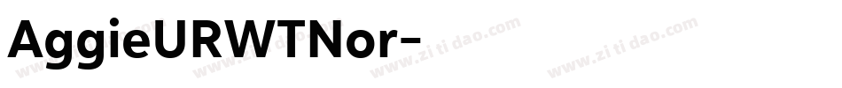 AggieURWTNor字体转换