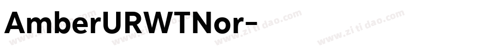 AmberURWTNor字体转换