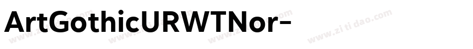 ArtGothicURWTNor字体转换