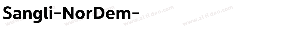 Sangli-NorDem字体转换