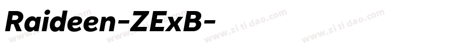 Raideen-ZExB字体转换
