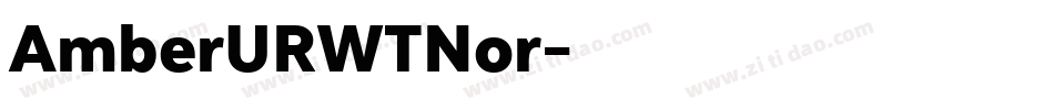 AmberURWTNor字体转换