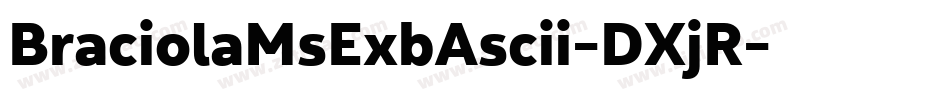 BraciolaMsExbAscii-DXjR字体转换