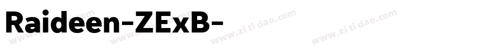 Raideen-ZExB字体转换