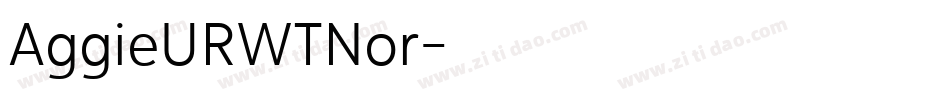 AggieURWTNor字体转换