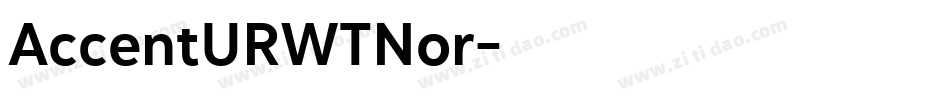 AccentURWTNor字体转换