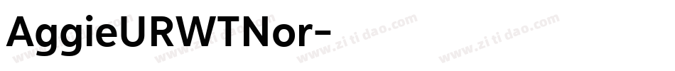 AggieURWTNor字体转换