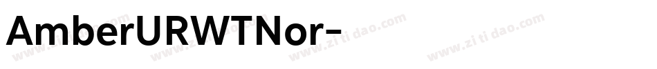 AmberURWTNor字体转换