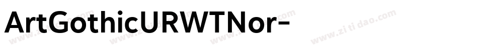 ArtGothicURWTNor字体转换