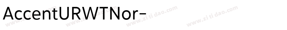 AccentURWTNor字体转换