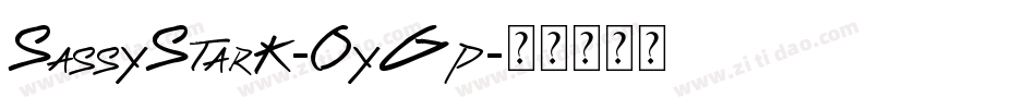 SassyStark-OyGp字体转换